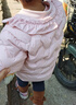 班喜迪【三防】女童羽絨服秋冬款2025新款兒童輕薄保暖內膽寶寶冬季童裝 粉色 100 充絨量：38g 曬單實(shí)拍圖