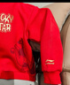 李寧（LI-NING）兒童衛衣紅色2026馬年新款男女大童本命年長(cháng)袖T恤加厚拜年服 朱砂紅YWDW133-1 （商場(chǎng)同款--馬年新年款） 175 曬單實(shí)拍圖