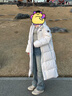 安德瑪（Under Armour）【UAKIDS熱力羽絨】?jì)和L(cháng)款羽絨服男女童三防連帽外套244106131 白色 170 （偏大一碼） 曬單實(shí)拍圖