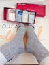 鴨鴨【100%純棉】襪子男冬季10A抗菌防臭襪耐磨吸汗中筒運動(dòng)休閑男襪 曬單實(shí)拍圖