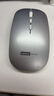 聯(lián)想（Lenovo）無(wú)線(xiàn)鼠標無(wú)線(xiàn)靜音藍牙鼠標可充電輕薄便攜筆記本電腦ipad平板安卓蘋(píng)果手機通用無(wú)線(xiàn)商務(wù)辦公鼠標 銀色-雙模版【左右靜音按鍵】 無(wú)線(xiàn)藍牙鼠標【Type-c充電/配充電線(xiàn)】 曬單實(shí)拍圖
