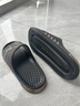 CXOCSI運動(dòng)拖鞋男士減震踩屎感居家用戶(hù)外穿沙灘特大碼防滑涼拖 黑42-43 曬單實(shí)拍圖