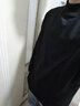 棉之雪半高領(lǐng)雙面德絨長(cháng)袖T恤男秋冬美式cleanfit內搭打底衫潮正肩上衣 黑色-雙面德絨 XL 【170CM-180CM】 曬單實(shí)拍圖