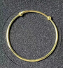 周生生實(shí)心黃金手鐲足金圓棍素圈活口金鐲子寶寶手飾87765K計價(jià) 7.83克(含工費320元) 曬單實(shí)拍圖