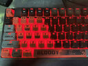 雙飛燕（A4TECH）T87有線(xiàn)機械鍵盤(pán)電競靜音鍵盤(pán) 血手幽靈LT3玩家3變速光軸87鍵游戲鍵盤(pán) 電競紅 曬單實(shí)拍圖