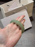 鐲麗人【杏花沾客袖】真玉天然冰種飄花a貨翡翠手鐲子玉鐲女款送禮正品 56mm-58mm（ 一物一證 假一賠三） 曬單實(shí)拍圖