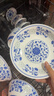 富玉青花瓷碗家用自由搭配新款景德鎮輕奢飯碗不燙手面碗精致高端碗 萬(wàn)壽蓮 6.5寸正德碗（拍5發(fā)6） 曬單實(shí)拍圖