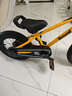 優(yōu)貝（RoyalBaby）易騎兒童自行車(chē)單車(chē)學(xué)生腳踏車(chē)男女通用童車(chē)3-12歲寶寶經(jīng)典表演車(chē) 標準版易騎-優(yōu)貝黃 14寸 曬單實(shí)拍圖