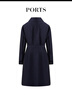 PORTS寶姿女裝秋冬新款長(cháng)袖長(cháng)大衣 丈青混色 XXS 曬單實(shí)拍圖