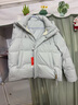 鴨鴨羽絨服女短款2025冬季新款小個(gè)子甜美氣質(zhì)休閑百搭防寒保暖外套HT 冰川藍 M (160) 曬單實(shí)拍圖