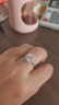 DR.ku圓包鉆戒培育鉆石1克拉鉆戒VVS求婚戒指結婚生日情人節禮物 2克拉培育鉆戒D/VVS/3EX 9號閉口 曬單實(shí)拍圖