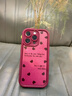 維登派滿(mǎn)屏蝴蝶結適用iPhone17蘋(píng)果16PromAX手機殼14天眼階梯15plus新年喜慶12小羊皮13掛繩11防摔保護套 天眼羊皮-滿(mǎn)屏愛(ài)心-單殼 iPhone 14 Pro 曬單實(shí)拍圖