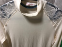 曼妮芬[舒暖蕾絲]秋衣女小高領(lǐng)肌衣保暖內衣上衣冬加厚抗菌舒適貼膚親膚 奶油白 S (160) 適合80-105斤 曬單實(shí)拍圖