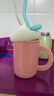 樂(lè )扣樂(lè )扣（LOCK&LOCK）陶瓷杯帶蓋馬克杯女可愛(ài)咖啡杯早餐辦公室水杯 粉色 420ml 曬單實(shí)拍圖