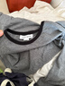 UR2026春季新款女裝休閑簡(jiǎn)約基礎撞色圓領(lǐng)修身T恤UYB450017 花灰 M 曬單實(shí)拍圖