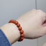 石玥珠寶奢藏級保山南紅瑪瑙手串本命年轉運珠手鏈男女士款 水晶瑪瑙8-9mm 曬單實(shí)拍圖