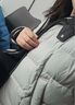 坦博爾輕薄羽絨服女短款翻領(lǐng)寬松舒適襯衫式女士外套330226D 夏云灰170 曬單實(shí)拍圖