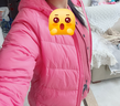 笛莎（DEESHA）童裝女童輕薄羽絨服2025秋冬新款女寶寶短款三防輕盈保暖外套 櫻桃紅 150 【充絨量：63.2g】 曬單實(shí)拍圖