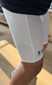 安德瑪（Under Armour）HeatGear 男訓練健身運動(dòng)高彈緊身短褲1361602 白色100 XL 曬單實(shí)拍圖