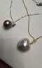 天使之淚淡水珍珠項鏈吊墜S925銀愛(ài)迪生紫珠冰雪女王11-12mm生日禮物女 曬單實(shí)拍圖