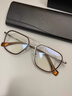 木川155-144MM大小碼近視眼鏡男士復古雙梁純鈦可配度數防藍光新年 MW108PLUS茶槍色C5大碼【155mm_大臉雙梁鈦架】 單鏡框 曬單實(shí)拍圖