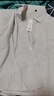 凡客誠品（VANCL）襯衫男士春秋季牛津紡條紋長(cháng)袖休閑寬松百搭襯衣男 灰白條 2XL 曬單實(shí)拍圖
