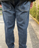 布衣傳說(shuō) 13oz新疆棉 春季新款牛仔褲子男款寬松百搭直筒錐形休閑長(cháng)褲 牛仔藍春款 32 曬單實(shí)拍圖