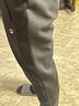 斐樂(lè )（FILA）官方男士長(cháng)褲秋冬季款針織時(shí)尚直筒長(cháng)褲子運動(dòng)褲簡(jiǎn)約通勤休閑長(cháng)褲 【經(jīng)典款】正黑色-BK XL 180/88A 曬單實(shí)拍圖
