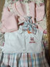 安妮優(yōu)兒女童JK套裝春秋2025秋裝新款學(xué)院風(fēng)韓版百褶裙毛衣開(kāi)衫三件套洋氣 粉色三件套（裙子+襯衣+開(kāi)衫） 130 曬單實(shí)拍圖