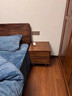 床頭柜實(shí)木邊柜簡(jiǎn)約現代臥室出租房用床頭收納柜置物架 實(shí)木板【雙抽】胡桃色45cm 曬單實(shí)拍圖