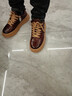 德賽（DESAI）【手抓紋擦色】休閑鞋手工暈染復古板鞋時(shí)尚男鞋 棕色    41    曬單實(shí)拍圖