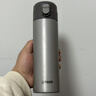 虎牌（TIGER）香港直郵純鈦保溫杯高檔商務(wù)彈跳杯一鍵開(kāi)啟便攜車(chē)載泡茶杯送禮物 鈦灰色【純鈦】480ml 曬單實(shí)拍圖