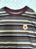 香影復古撞色條紋t恤女2026春季新款圓領(lǐng)寬松休閑慵懶感長(cháng)袖上衣 條紋 S 155/80A/85-95斤 曬單實(shí)拍圖