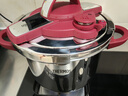 膳魔師高壓鍋壓力鍋單手開(kāi)合安全防爆304不銹鋼灶具通用年會(huì )禮品送禮 勃艮第紅-黃金容量 22cm 6L 曬單實(shí)拍圖