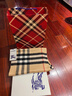 博柏利（BURBERRY）【禮物】圍巾男女 格紋羊絨圍巾 典藏米色 曬單實(shí)拍圖