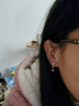 央創(chuàng  )時(shí)尚中國黃金耳釘銀耳環(huán)女生耳飾小眾氣質(zhì)高級耳墜情人節生日禮物女友 曬單實(shí)拍圖