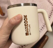 美廚（MAXCOOK）316L不銹鋼馬克杯水杯 保溫杯子帶蓋辦公室早餐茶杯450ml焦糖棕 曬單實(shí)拍圖