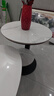 新款橢圓形巖板茶幾現代簡(jiǎn)約客廳家用輕奢高級感小戶(hù)型茶子組合 組合黑架抽屜魚(yú)肚白100+50*50魚(yú)肚白 曬單實(shí)拍圖