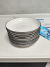 浩雅景德鎮釉下彩陶瓷餐盤(pán)菜盤(pán)飯盤(pán)湯盤(pán)簡(jiǎn)約墨雅8英寸深盤(pán)2個(gè)裝 曬單實(shí)拍圖