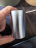 亦昇小茶葉罐迷你鈦鋁合金不銹鋼密封茶盒鋁罐便攜罐子茶罐小號包裝盒 小號銀色鈦合金 45x69mm 曬單實(shí)拍圖