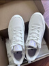 特步女鞋板鞋子女冬季軟底2026新款透氣休閑老爹鞋潮輕便運動(dòng)鞋子女 帆白 37 曬單實(shí)拍圖