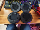承策 適用XIBERIA西伯利亞V10 K3 K9 Pro耳機套K2 X11耳罩網(wǎng)吧網(wǎng)咖游戲頭戴式耳機罩海綿套替換配件 黑色加厚耳套一對【5孔】 曬單實(shí)拍圖