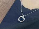 伊燦幾何吊墜項鏈女輕奢小眾簡(jiǎn)約高級感鎖骨鏈2025新款氣質(zhì)毛衣鏈頸鏈 銀色幾何吊墜項鏈女 曬單實(shí)拍圖
