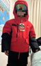 安踏兒童羽絨服男小童裝2025年冬季新款加厚保暖眼鏡款冰甲外套上衣 【門(mén)店同款眼鏡款】新國旗紅-2 130 cm 曬單實(shí)拍圖