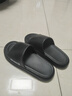 大嘴猴（paul frank）拖鞋男夏季室內居家踩屎感涼拖鞋 黑 42-43  曬單實(shí)拍圖
