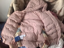 康博兒童羽絨服女童男童寶寶洋氣冬季新款加厚保暖防寒小童童裝外套 粉色 140 曬單實(shí)拍圖