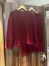 愛(ài)特愛(ài)（EITIE）舒適圓領(lǐng)顯瘦針織衫2026春季新款百搭紅色毛衣上衣女裝A2613117V 龐貝紅61 M (160) 曬單實(shí)拍圖