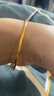 周大生【情人節禮物】足金光面推拉手鐲金鐲子計價(jià)實(shí)心金手鐲送女友 10.54g 曬單實(shí)拍圖