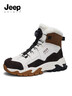 JEEP SPIRIT吉普男鞋加絨馬丁靴男保暖雪地靴男高幫棉鞋子男 0422 極地白 42 曬單實(shí)拍圖