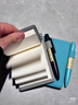 MUJI聚氨酯封面 口袋筆記本 本子 日記本 記事本 計劃本 便攜 藍黑色 曬單實(shí)拍圖